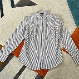 NWT Express fitted pinstripe collared shirt.